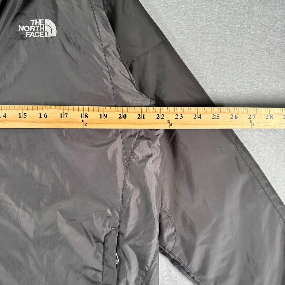 The North Face Jacket Mens M Full‎ Zip Fleece Lined Gray Lightweight Coat